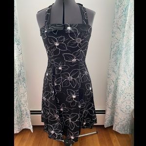 TABOO Fit and flare halter dress